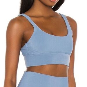 NWOT Beach Riot Leah Bra Top XL in color light blue periwinkle